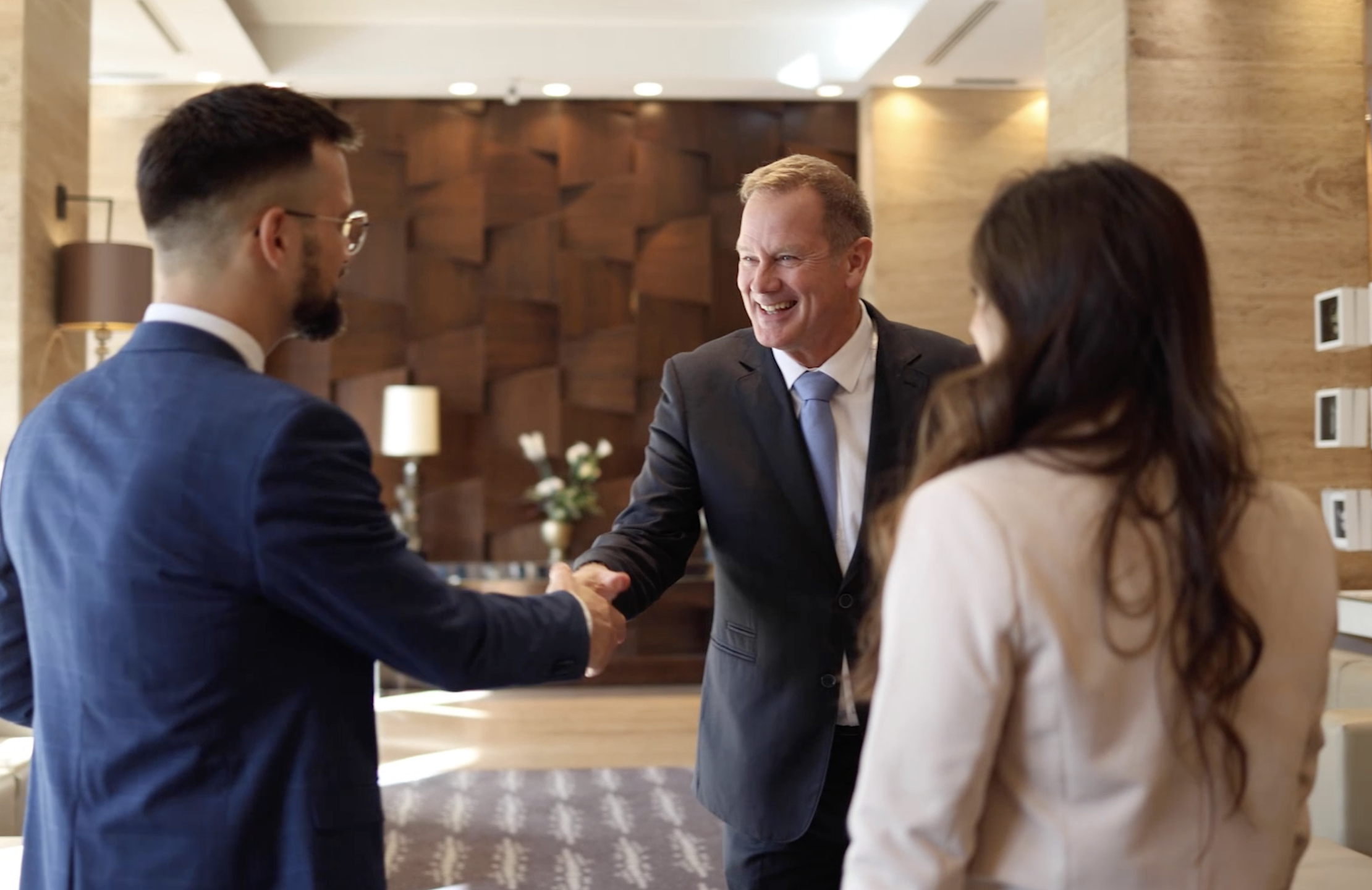 Financial Professionals shaking hands